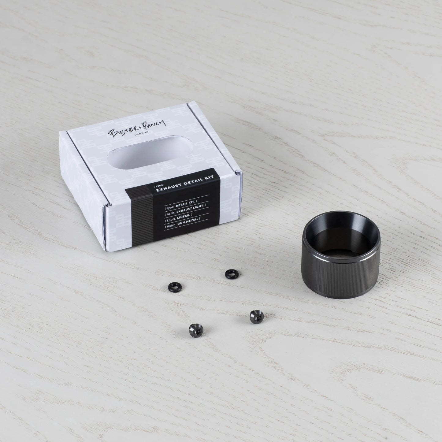 Exhaust Detail Kit Gun Metal